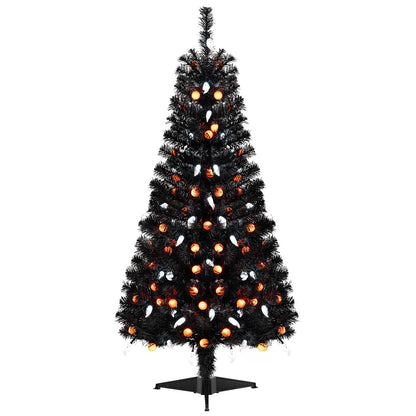 4.5 Ft Pre-Lit Black Halloween Tree with Music