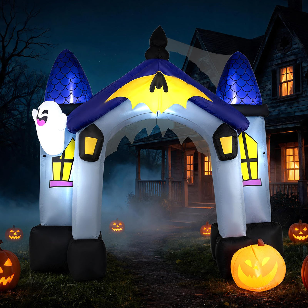 9 Ft Halloween Inflatable Castle Archway