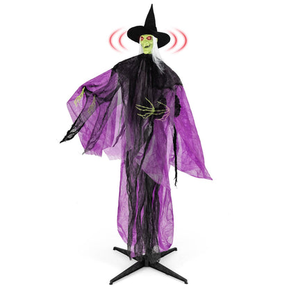 7.2 Ft Animated Standing Witch with Lit Eyes