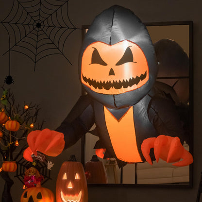 3.3 Ft Inflatable Pumpkin Head Window Ghost