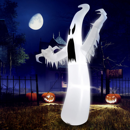 12 Ft Giant Inflatable Ghost Yard Decoration