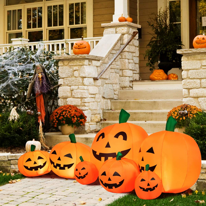 7.5 Ft Inflatable Pumpkin Yard Decoration