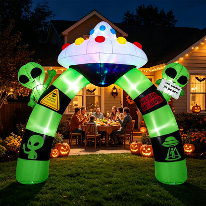 9.8 Ft Inflatable Alien Archway With Lights