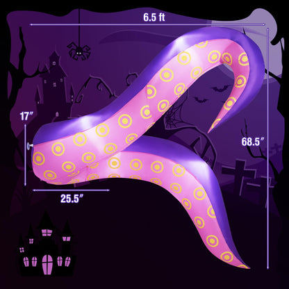 6.5 Ft Inflatable Octopus Tentacles Car Decoration
