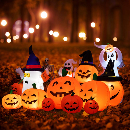 7.5 Ft Inflatable Pumpkin Yard Decoration