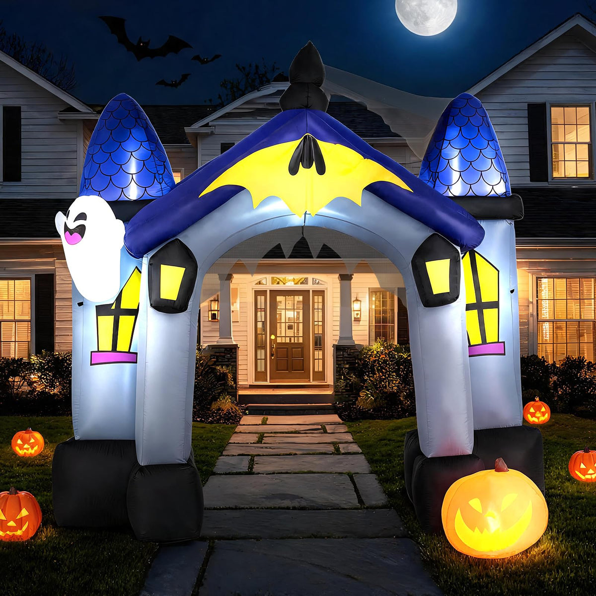 9 Ft Halloween Inflatable Castle Archway
