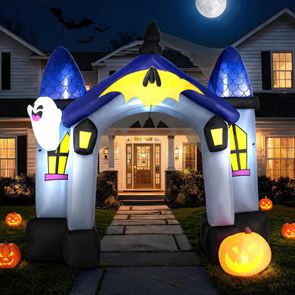 9 Ft Halloween Inflatable Castle Archway