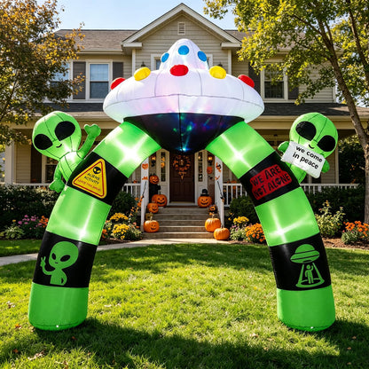 9.8 Ft Inflatable Alien Archway With Lights
