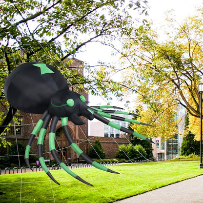 6 Ft Inflatable Light Up Spider Yard Decoration