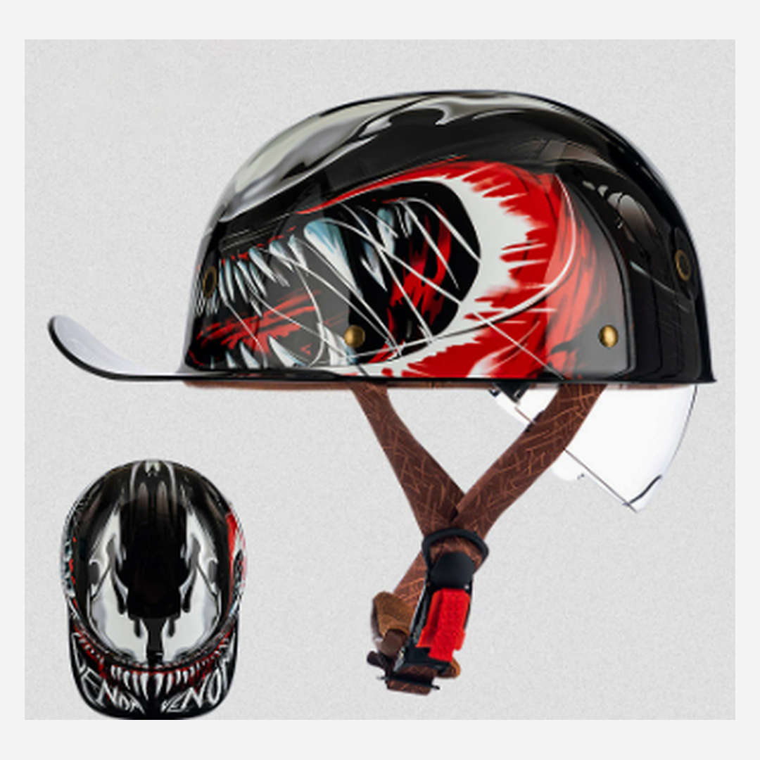 Moto Baseball Half Helmet