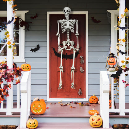 5.4 Ft Life Size Posable Halloween Skeleton