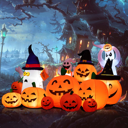 7.5 Ft Inflatable Pumpkin Yard Decoration