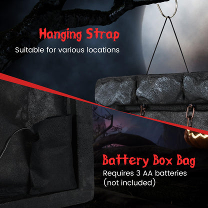 18 In Animated Hanging Zombie Prisoner Prop