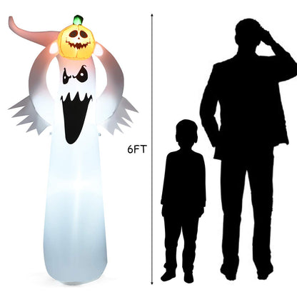 Inflatable Light Up Halloween Ghost Yard Decor
