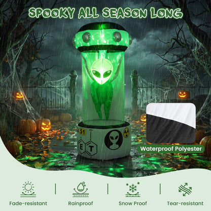 7.4 Ft Inflatable Alien Stasis Pod Yard Decor