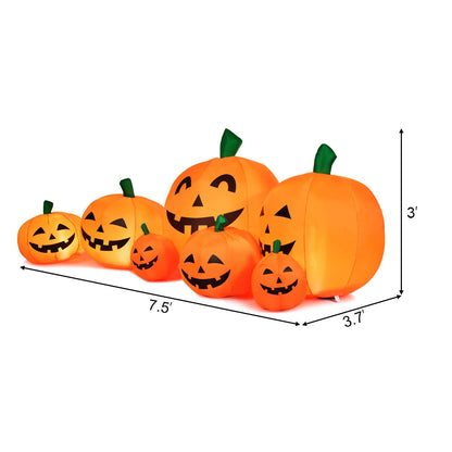 7.5 Ft Inflatable Pumpkin Yard Decoration