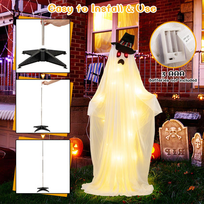 Light Up Ghost Family, 4 Piece Halloween Set