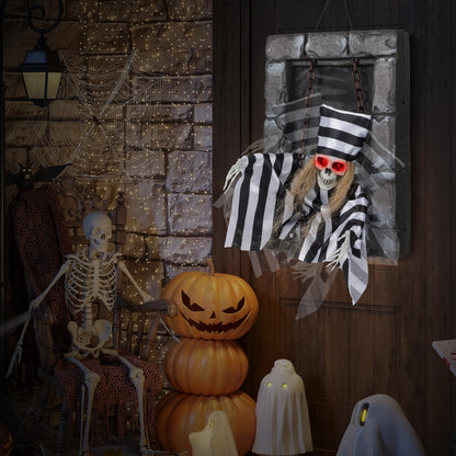 18 In Animated Hanging Skull Prisoner Prop