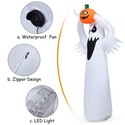 Inflatable Light Up Halloween Ghost Yard Decor