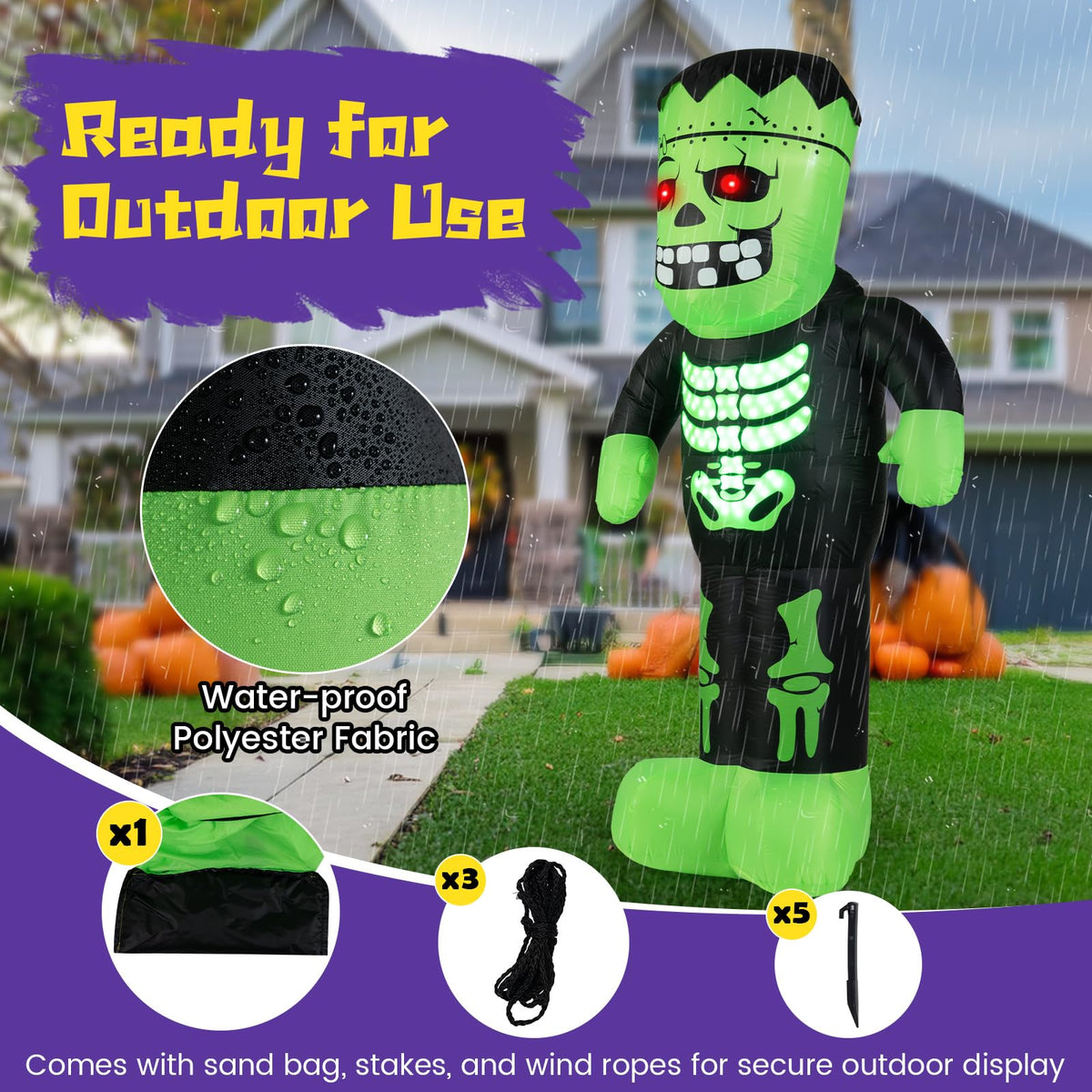 8.4 Ft Inflatable Monster Yard Decoration
