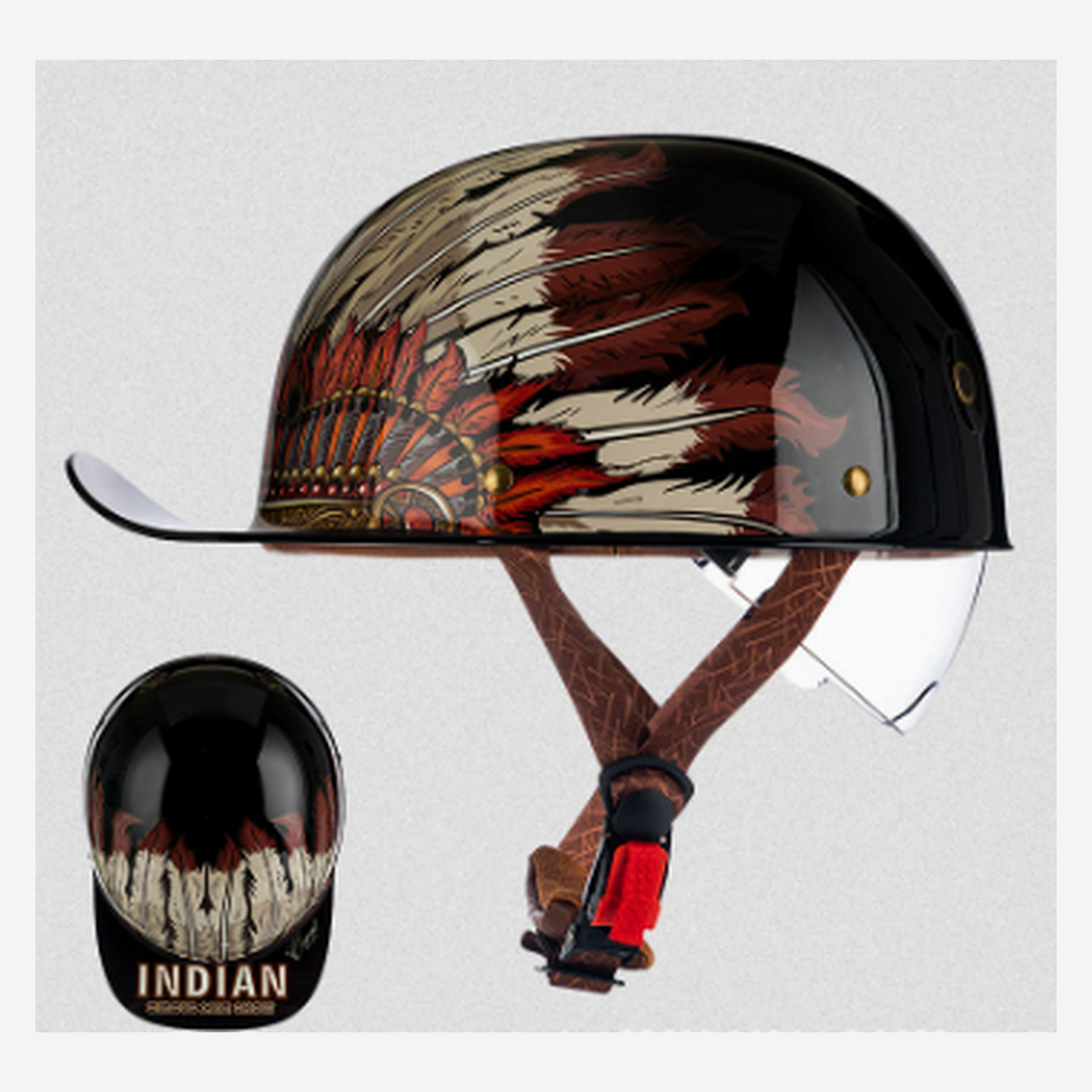 Moto Baseball Half Helmet