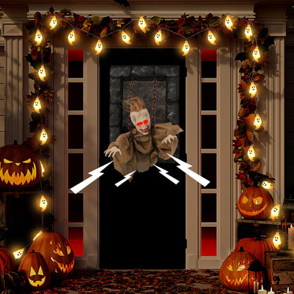 18 In Animated Hanging Zombie Prisoner Prop