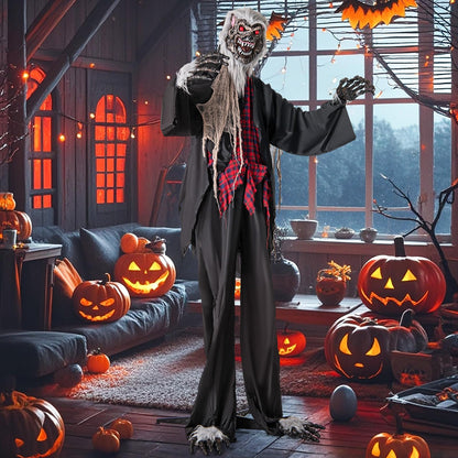 8.2 Ft Animatronic Werewolf with Light Up Eyes