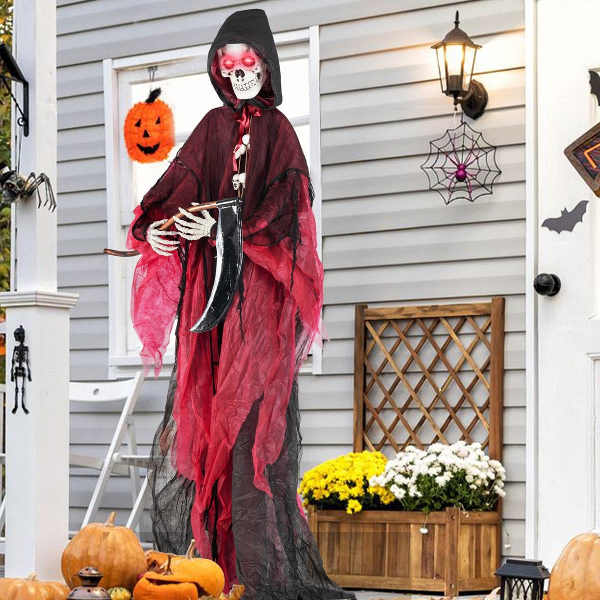 8 Ft Animated Grim Reaper with Sickle