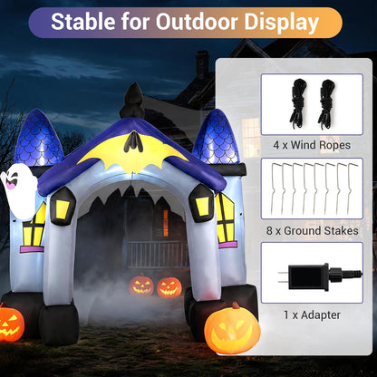 9 Ft Halloween Inflatable Castle Archway