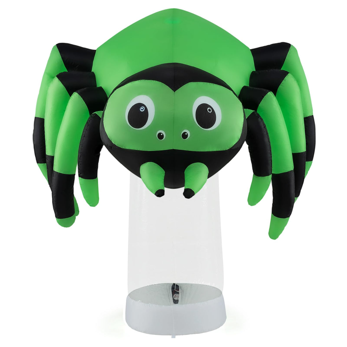 6 Ft Inflatable Spider with Rotating Light Column