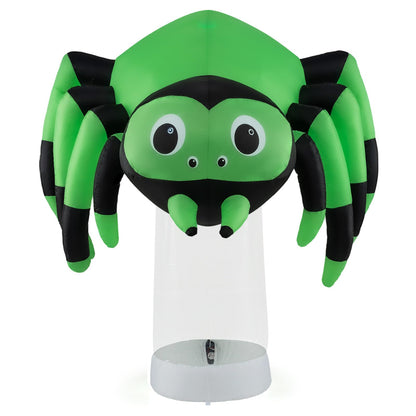 6 Ft Inflatable Spider with Rotating Light Column