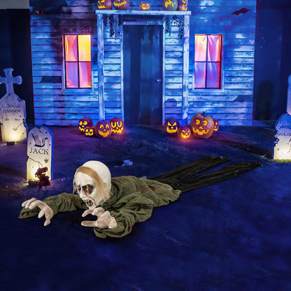 Sound Activated Zombie Groundbreaker Yard Prop