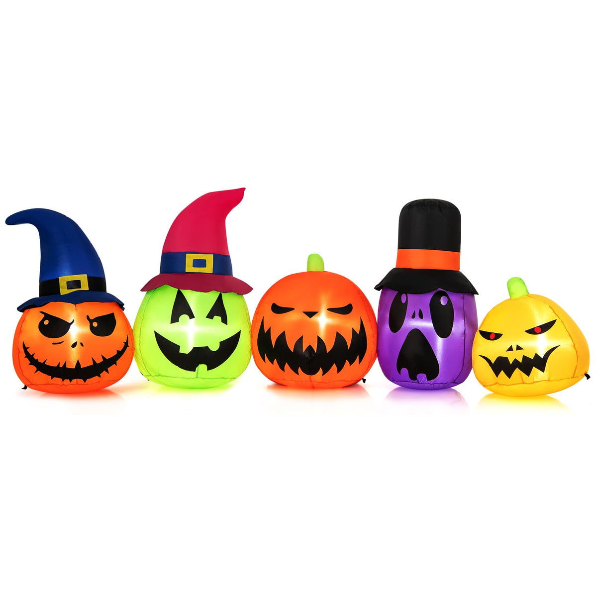 9 Ft Inflatable Pumpkin Family Yard Decoration