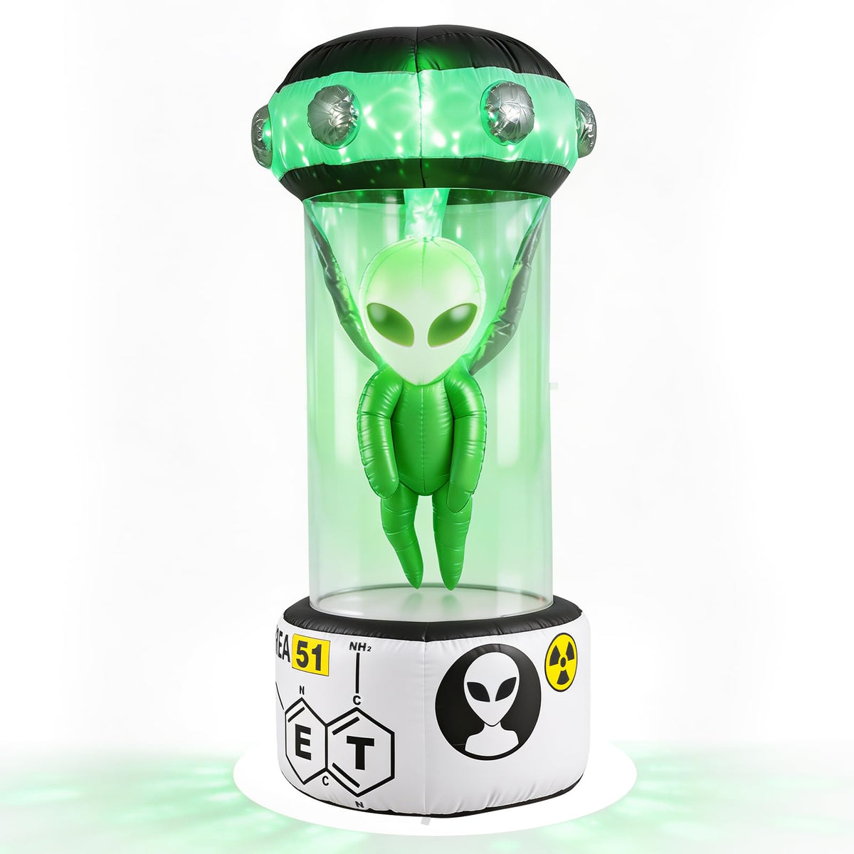 7.4 Ft Inflatable Alien Stasis Pod Yard Decor