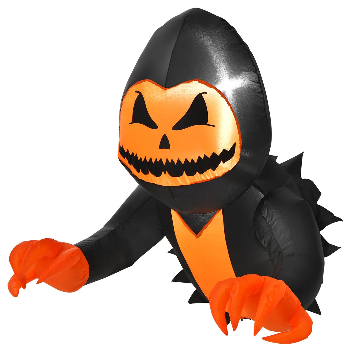 3.3 Ft Inflatable Pumpkin Head Window Ghost