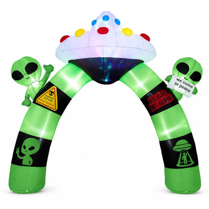 9.8 Ft Inflatable Alien Archway With Lights