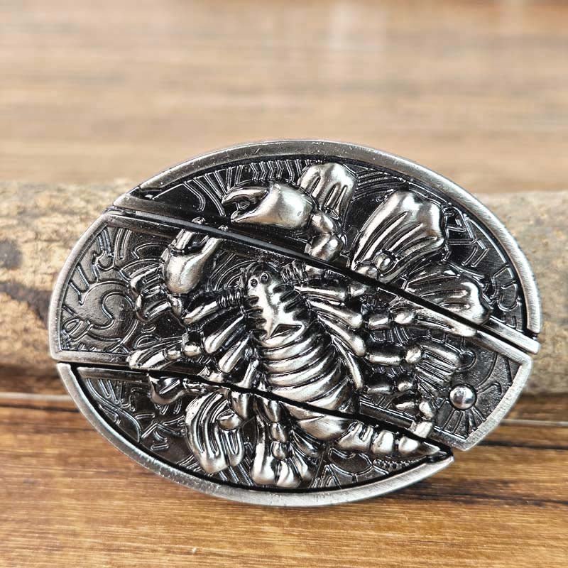 Oval Cowboy Metal Belt Buckle