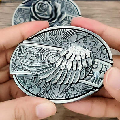 Oval Cowboy Metal Belt Buckle