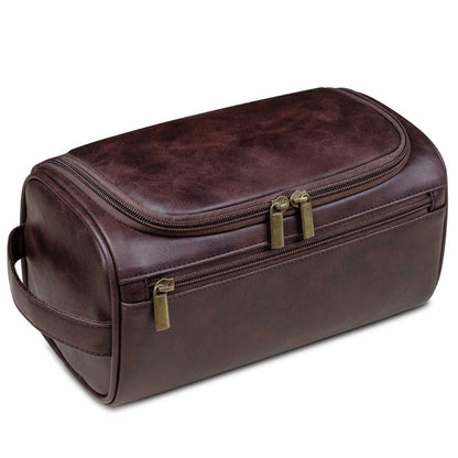Hanging Leather Toiletry Bag