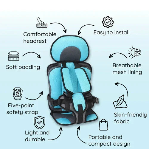 Foldable Child Car Booster Seat